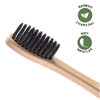 Greenzla Bamboo Toothbrushes for Adults 12 Pack Wooden Toothbrush Set with CharcoalInfused Soft Bristles Natural Oral Ca