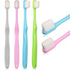 Boao 4 Pieces Soft MicroNano Manual Toothbrush Extra Soft Bristles Toothbrush with 20000 Bristles for Fragile Adult Kid