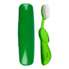 RADIUS Toothbrush Original Big Brush Case Right Handed Green Brush with Green Case BPA Free and ADA Accepted