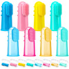 Zopeal 8 Sets Baby Finger Toothbrush Infant Toddler Kids Training Teething Newborns Travel with 8 Boxes Soft Silicone fo