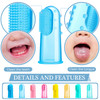 Zopeal 8 Sets Baby Finger Toothbrush Infant Toddler Kids Training Teething Newborns Travel with 8 Boxes Soft Silicone fo
