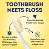 MOUTHWATCHERS Soft Flossing Toothbrushes for Kids Pink Ultra Clean Manual Toothbrush for Sensitive Teeth Gums by Dr Plot