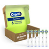 OralB Floss Action Replacement Brush Heads for an OralB Electric Toothbrush Pack of 6