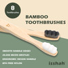 Isshah Extra Soft Bamboo Toothbrush Micro Nano 20000 Bristles Toothbrushes for Sensitive Gum FSC Certified and PETA Appr