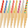Boao 40 Pieces Bamboo Toothbrushes Charcoal Toothbrush Bamboo Toothbrushes with BPAFree Nylon BristlesMultiColor