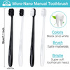 Patelai 20 Pieces Extra Soft Toothbrush Micro Nano 20 000 Bamboo Charcoal Bristles Toothbrush Soft Bristle for Fragile O