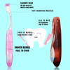 Patelai Travel Size Toothbrush Folding Travel toothbrushes Bulk Foldable Soft Bristle Individually Wrapped Hiking Brushe