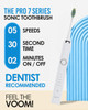 Voom Sonic Pro 7 Electric Toothbrush for Adults Sonicare Electric Toothbrush with 40000 VPM w 5 Deep Clean Modes Recharg