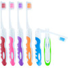 Lingito Travel Folding Toothbrush Camping Toothbrush Bulk Medium Bristle 6 Pack MediumMulticolor