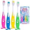 Lingito Kids Toothbrush Extra Soft Easy Grip for Toddlers Toothbrushes Children Size Toothbrush Pack Kids Ages 3