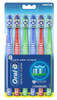 OralB Healthy Clean Toothbrushes Medium Bristles 6 Count Assorted Colors