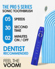 Voom Sonic Pro 5 Series Rechargeable Electronic Toothbrush Dentist Recommended Advanced Oral Care 2 Minute Timer with Qu