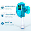 Nincha Snapon Toothbrush Head Cover for Manual and Powered Toothbrush Multiple Colors Pack of 6