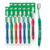 GUM Technique Deep Clean Toothbrush Compact Soft Soft Toothbrushes for Adults with Sensitive Gums Extra Fine Bristles 1c