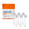 Waterpik Genuine Compact Size Replacement Brush Heads With Covers for SonicFusion Flossing Toothbrush SFRB2EW 6 Count Wh