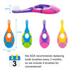 Slotic Baby Toothbrush for 02 Years Safe and Sturdy Toddler Oral Care Teether Brush Extra Soft Bristle for Baby Teeth an