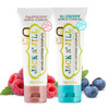 Jack N Jill Natural Toothpaste for Baby and Infants Fluoride Free Training Toothpaste 40 Xylitol BPA Free Blueberry Rasp
