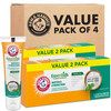 ARM HAMMER Essentials Whiten Strengthen Fluoride Toothpaste4 Pack of 43oz Tubes Fresh Mint 100 Natural Baking Soda Fluor