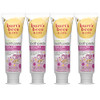 Burts Bees Kids Toothpaste Natural Flavor Fluoride Free Bubble Bee 47 oz Pack of 4