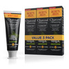 Burts Bees Toothpaste Natural Flavor Charcoal FluorideFree Toothpaste Zen Peppermint 47 oz Pack of 3