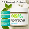 Uncle Harrys Peppermint Remineralizing Toothpaste Natural Whitening Tooth Paste Freshens Breath Promotes Enamel Vegan Fl