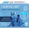 Natracare NonApplicator 100 Organic Cotton Tampons Super Totally Chlorine Free Biodegradable and Compostable 1 Pack 10 T