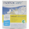 Natracare Slim Fitting Ultra Pads with Wings Super Made with Certified Organic Cotton Ecologically Certified Cellulose P