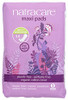 Natracare Natural Traditional Style Maxi Pads Regular Individually Wrapped Without Wings in PlantBased Bag 1 Pack 14 Pad