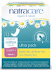 Natracare Slim Fitting Ultra Pads Without Wings Super Plus Made with Certified Organic Cotton Ecologically Certified Cel