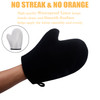 ANSPHIE 2 Pack Self Tanning Mitt Applicator Kit Black Self Tanner Mitt and Tanning Back Applicator Ultra Soft