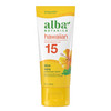 Alba Botanica Sunscreen for Face and Body Hawaiian Aloe Vera Sunscreen Lotion Broad Spectrum SPF 15 Water Resistant and