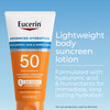 Eucerin Sun Advanced Hydration SPF 50 Sunscreen Lotion Lightweight Sunscreen with Hyaluronic Acid and Humectants Hypoall