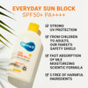 Derma B Everyday Sun Block Large Size Sunscreen SPF50 PA 671 Fl Oz 200ml FastAbsorbing Lightweight SPF Moisturizer Facia