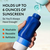 Sunscreen Applicator Refillable Sunscreen Roller Replacement Sponge Heads Roller Bottle Lotion Applicator for Easy Even