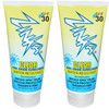 Zinka Clear Zinc Oxide Water Resistant SPF 30 Sunscreen Paraben Free 3 Ounce Pack of 2