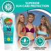 Coral Reef Safe Sunscreen SPF 30 Suntan Lotion Mango Lime Scented Vacation Sunscreen ReefSafe Sunblock for Face Body Eco