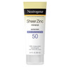 Neutrogena Sheer Zinc Oxide DryTouch Sunscreen Lotion with Broad Spectrum SPF 50 WaterResistant Hypoallergenic NonGreasy