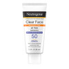 Neutrogena Clear Face Liquid Lotion Sunscreen for AcneProne Skin Broad Spectrum SPF 50 UVAUVB Protection Oil Fragrance O