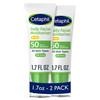 Cetaphil Daily Facial Moisturizer SPF 50 17 Fl Oz Pack of 2 Gentle Facial Moisturizer For Dry to Normal Skin Types No Ad