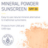 Brush On Block SPF 30 Mineral Powder Sunscreen Touch of Tan Refillable Broad Spectrum Water Resistant Face Protection Fo