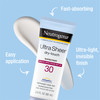 Neutrogena Ultra Sheer DryTouch Water Resistant and NonGreasy Sunscreen Lotion with Broad Spectrum SPF 30 3 fl oz Pack o