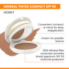 Avne High Protection Honey Tinted Compact Broad Spectrum SPF 50 UVAUVB Blue Light Protection Tinted sunscreen 100 Minera