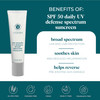 VI Derm SPF 50 Daily UV Defense Sunscreen Broad Spectrum Sunblock for Face Body Lightweight OilFree FastAbsorbing Skinca