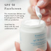 Bioelements SPF 50 FaceScreen 23 oz Antioxidant BroadSpectrum SPF 50 Sunscreen Moisturizer Vegan Gluten Free Never Teste