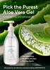 AROMATICA Organic Aloe Vera Gel 1014oz300ml After Sun Care And Sunburn Relief with Pure Aloe Vera Gel FaceHair Sun Burn
