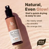 Face Tanner Serum USA Made with Natural Organic Ingredients Sunless Self Tanner for Face with AntiAging Hyaluronic Acid
