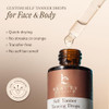 Self Tanning Drops USA Made with Natural Organic Ingredients Medium Face Tanning Drops to Add to Lotion Moisturizing Bro