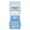 Coppertone Pure and Simple Zinc Oxide Mineral Sunscreen Lotion SPF 50 Water Resistant Sunscreen for Sensitive Skin Hypoa