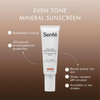 Sent Even Tone Mineral Sunscreen Tinted SPF 40 LightMedium Hydrating Lightweight Sun Protection Treatment for Redness Di