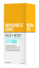 Invisible Zinc Face Body SunscreenSPF 50 UVA UVB 150g529oz